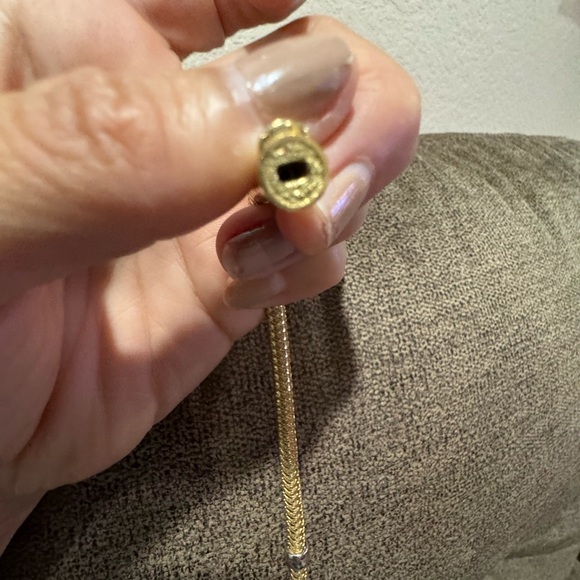 Stunning Roberto Coin 18k YG Primavera Interlocking diamond Necklace 16inch - Picture 12 of 13